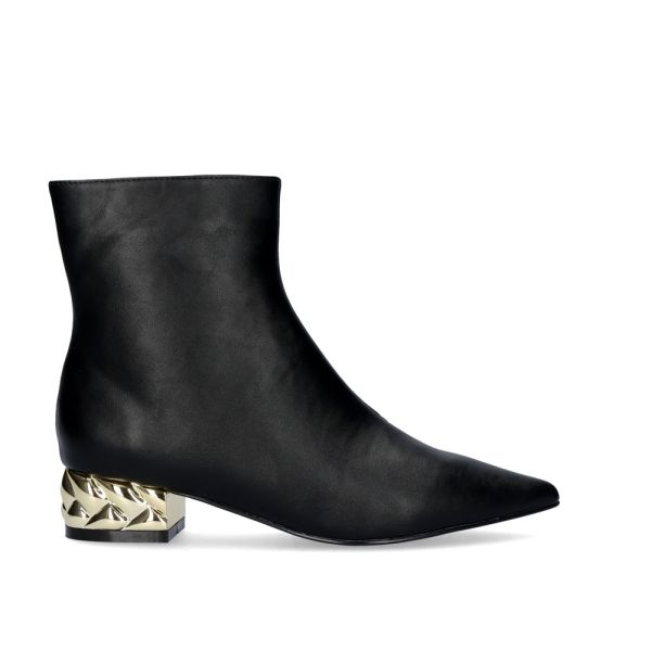 LOW HEEL ANKLE BOOTS LATINA-221 BLACK