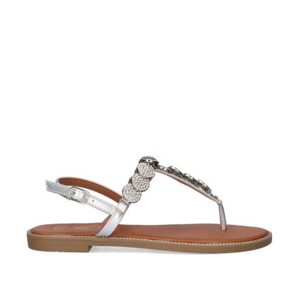 FLAT FINGER SANDALS P3374-374 IN SILVER