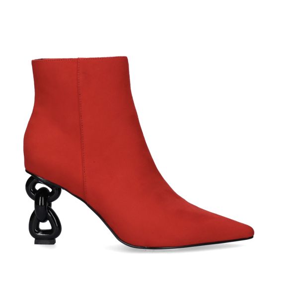 HEEL ANKLE BOOTS SAMANTHA-810 RED