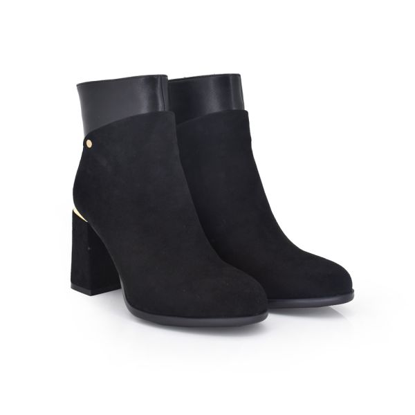SUEDE ANKLE BOOT BLACK XJ1130-CR248